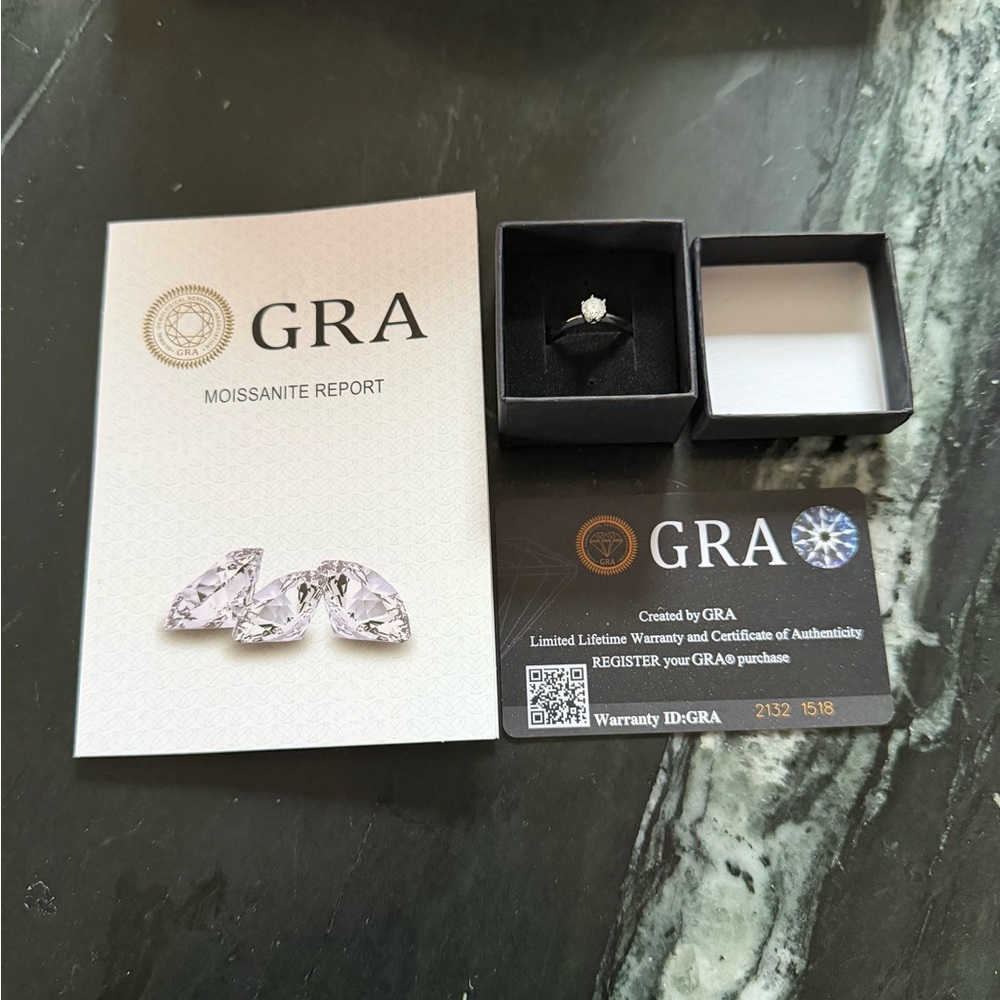 Elegant Silver Diamond Ring